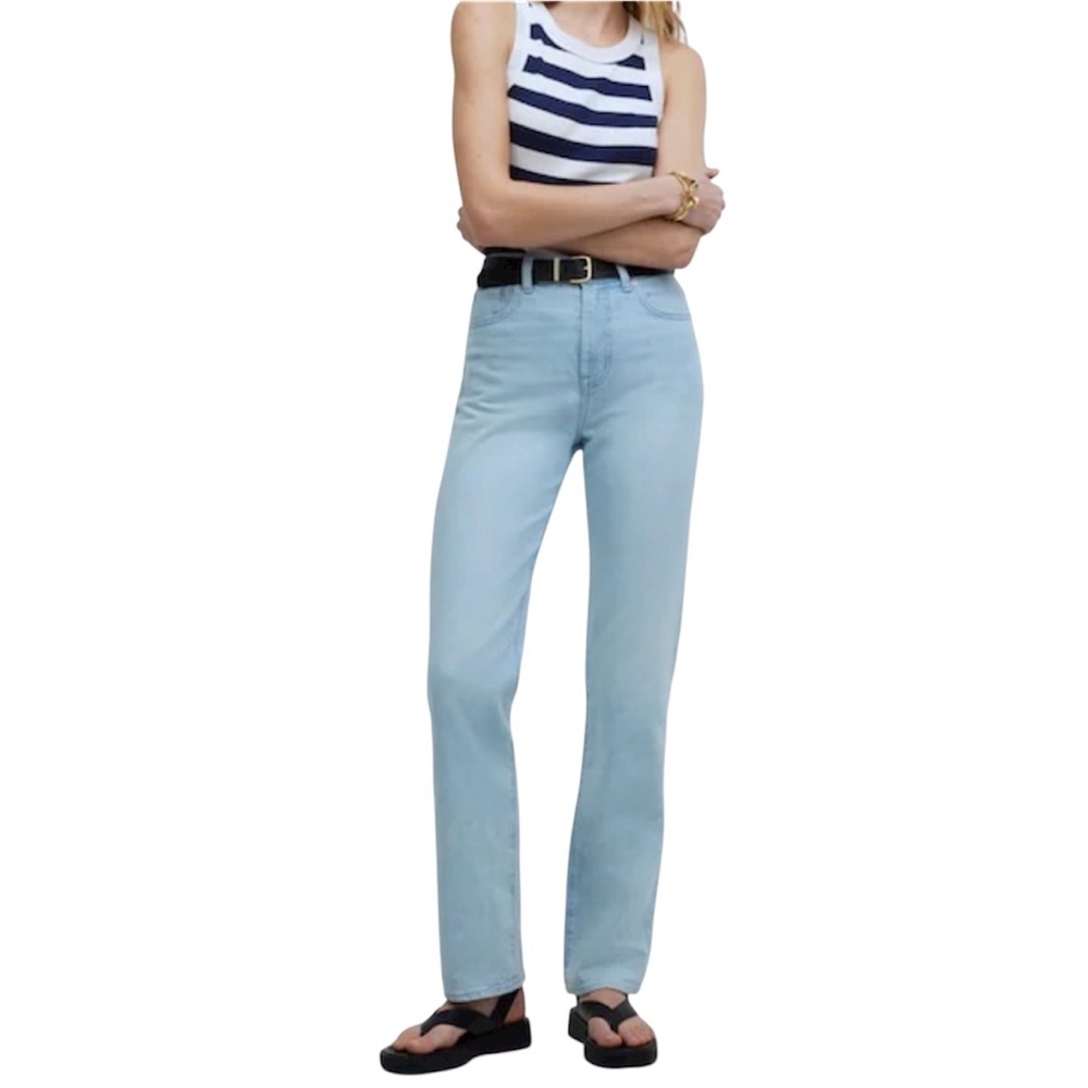 Madewell The '90s Straight High Waist in Ward Wash size 30
